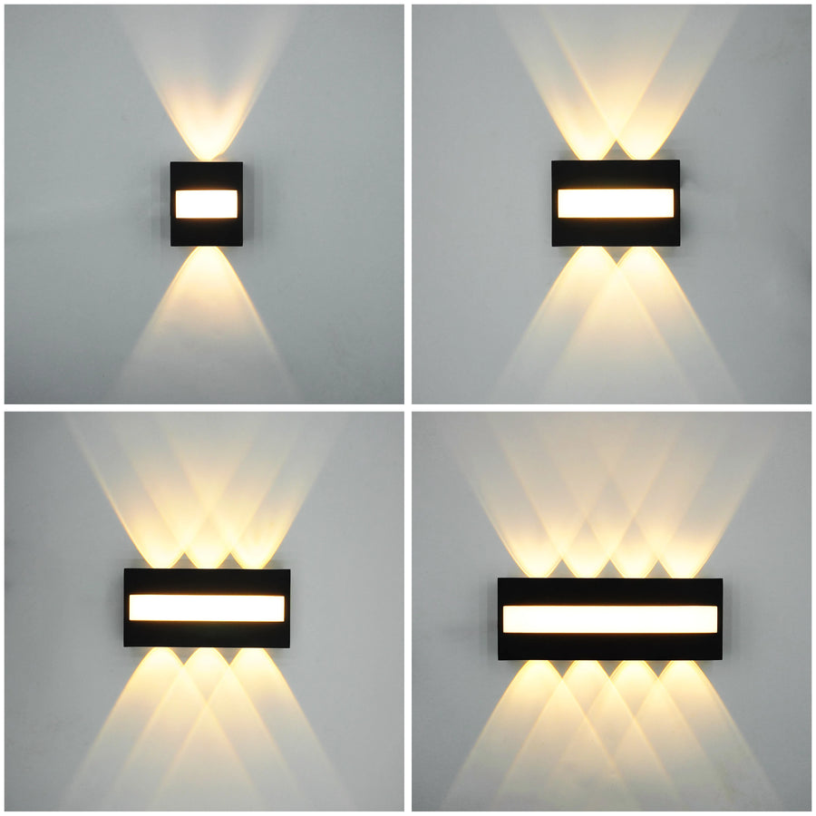 Lumis240 Rectangle Métal Noir Minimaliste