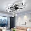 Lustre Plafonnier Anneaux Laiton Doré Minimaliste Dimmable Design - Salon Salle à Manger — Orbit
