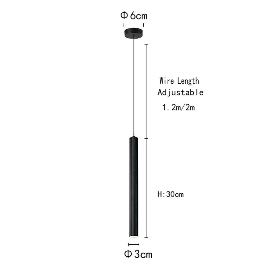 Parmis Cylindre Métal Noir Minimaliste H
