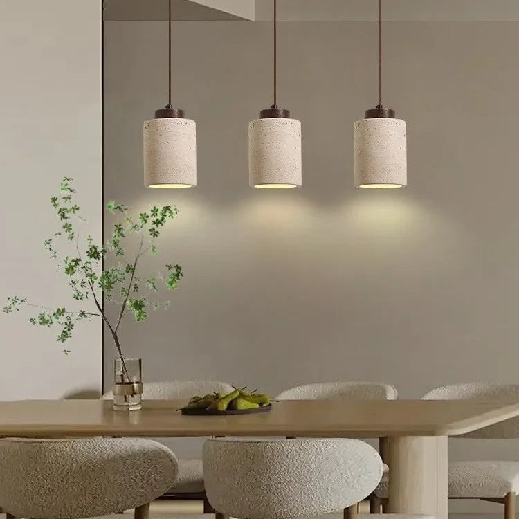Suspension Cylindre Métal Noir Minimaliste Épuré Design - Chambre Salon Cuisine — Calypso