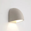 Applique Murale Demi-Sphère Béton Gris Minimaliste Design Moderne - Chambre Salle de Bain Salon — Gunnar