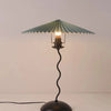 Lampadaire Spirale Métal Noir et Abat-Jour Plissé - Salon Bureau Chambre — Spiro