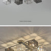 Sofia Cube Cristal et Métal Chromé Art Déco