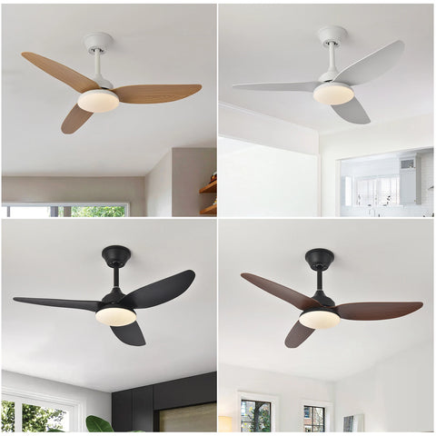 Ventilateur de Plafond Compact LED Tricolore