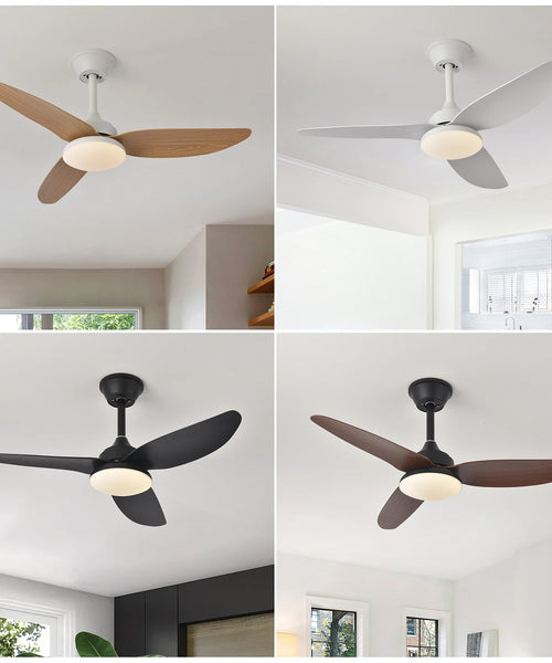 Ventilateur de Plafond Compact LED Tricolore