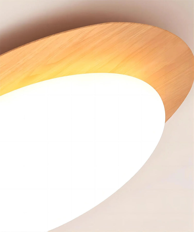 Céleste Disque Bois Noyer Minimaliste