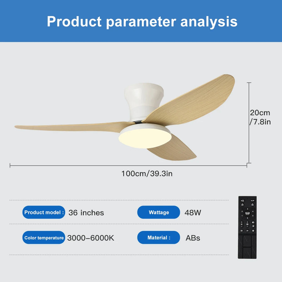 Ventilateur de Plafond Chambre Haute Puissance