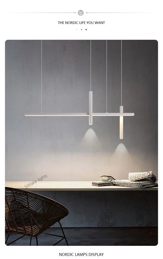 Neva Linéaire Métal Noir Mat Minimaliste
