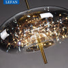 Nara Globe Verre Transparent et Laiton Éclatant