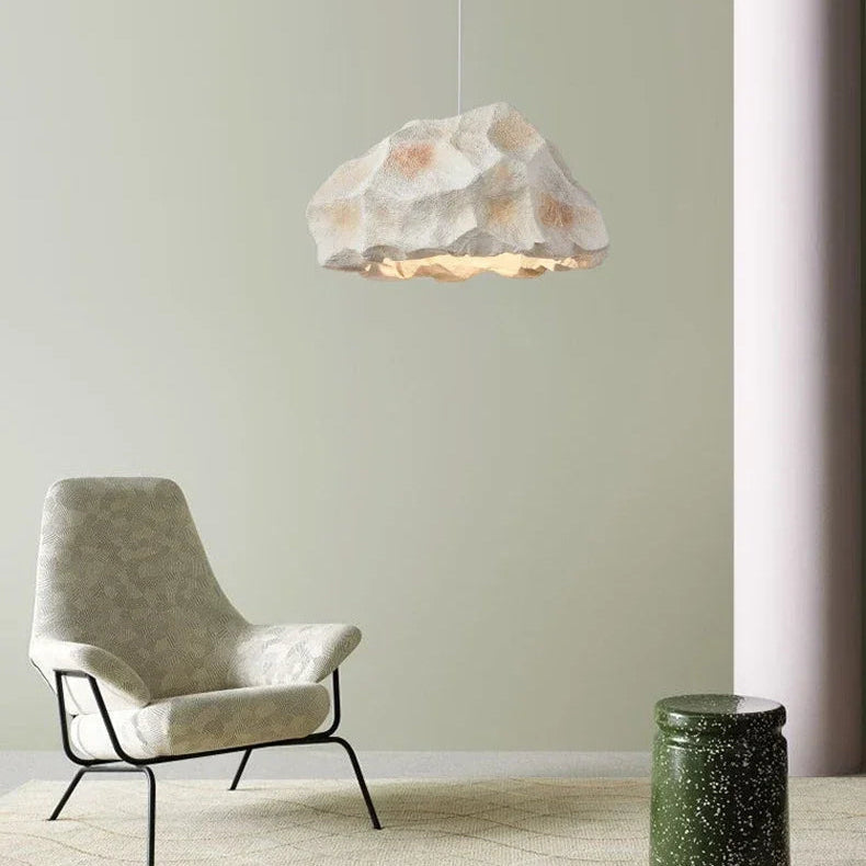 Suspension Cylindre Tissu Beige Minimaliste Design - Chambre Salon Cuisine — Splendor