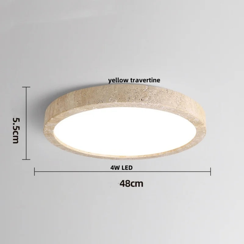 Rasha Anneau Pierre Beige Minimaliste