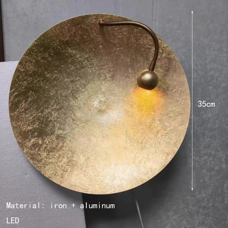 Fez Disque Laiton Doré Minimaliste