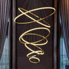 Svea Spirale Anneaux Métal Doré Contemporain