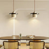 Suspension Cylindre Béton et Métal Marron Minimaliste Design - Chambre Salon Cuisine — Hypatia