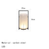 Lampadaire Lampe de Table Cylindre Tissu Beige Minimaliste Design - Salon Bureau Chambre — Stria et
