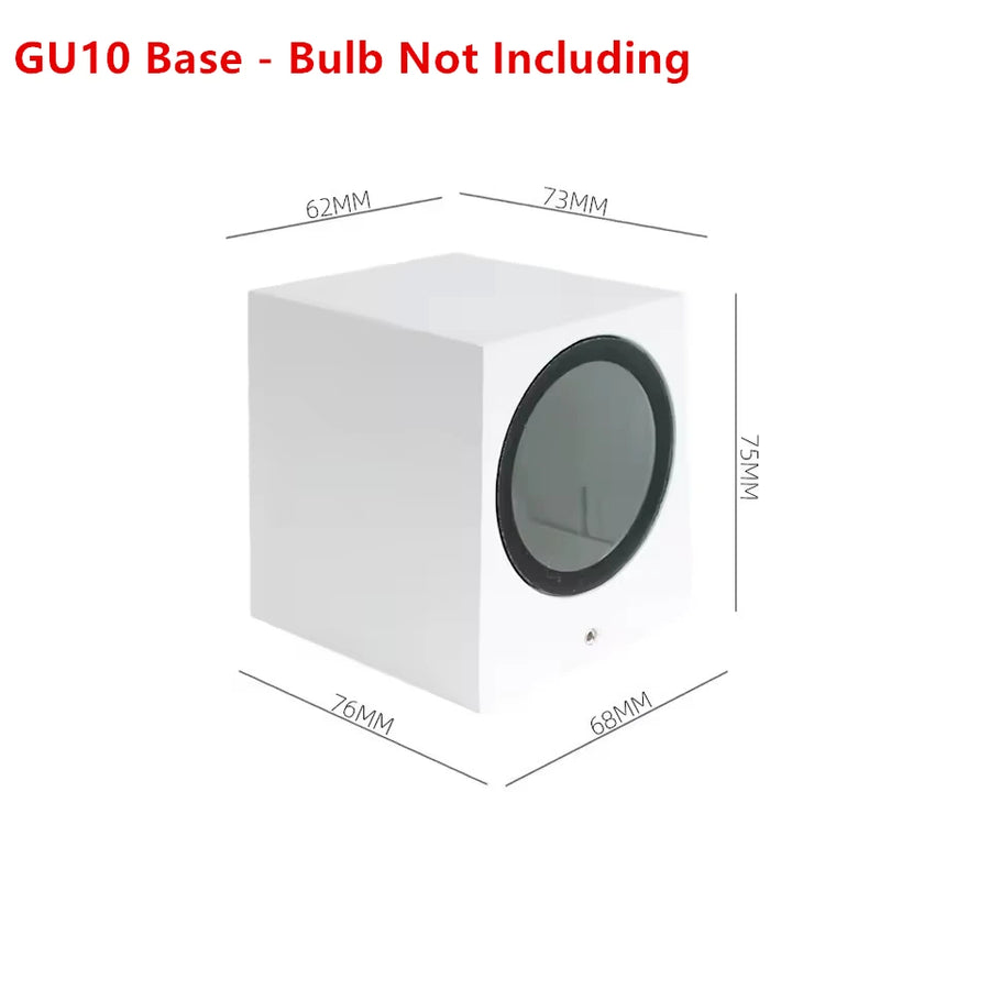 Thora Cylindre Aluminium Noir et Blanc Minimaliste B