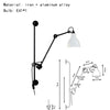 Drak Bras Articulé Acier Noir Mat