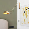 Applique Murale Bras Laiton Doré Minimaliste Design Moderne Dorée - Chambre Salle de Bain Salon — Dorado