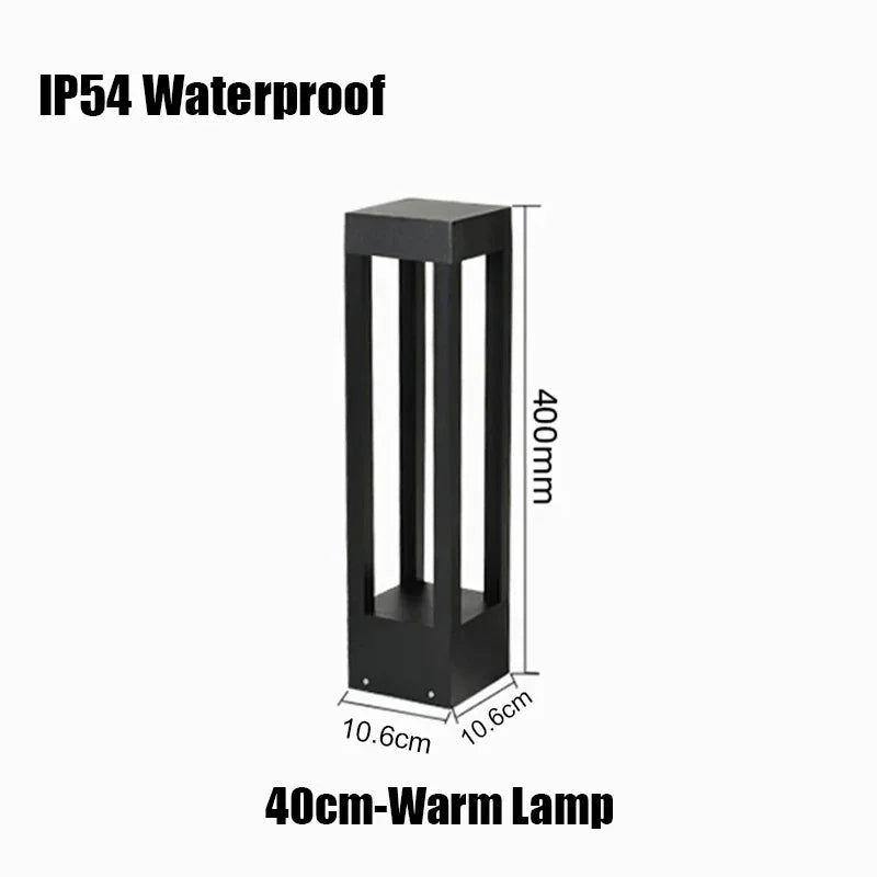 Lampadaire Lanterne Métal Noir Minimaliste Design - Salon Bureau Chambre — Falot