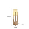 Lampadaire Géométrique Bois Naturel Minimaliste Design - Salon Bureau Chambre — Hexo