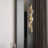 Applique Murale Anneaux Verre Transparent et Métal Noir Noire Ronde - Chambre Salle de Bain Salon — Horos