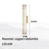 Geoffroy Cylindre Onyx Blanc et Laiton