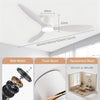 Ventilateur de Plafond Compact avec Éclairage LED