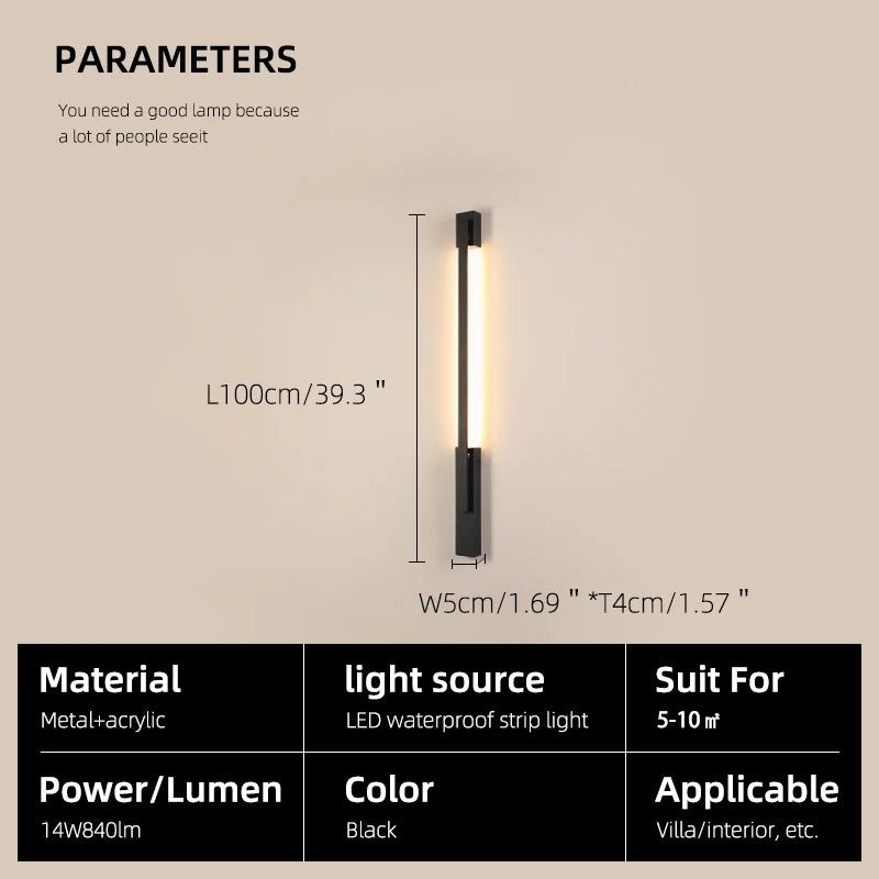 Encarna Cylindre Aluminium Noir Mat Minimaliste B