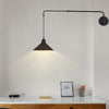 Applique Murale Bras Articulé Acier Noir Minimaliste Design Moderne Noire - Chambre Salle de Bain Salon — Calor
