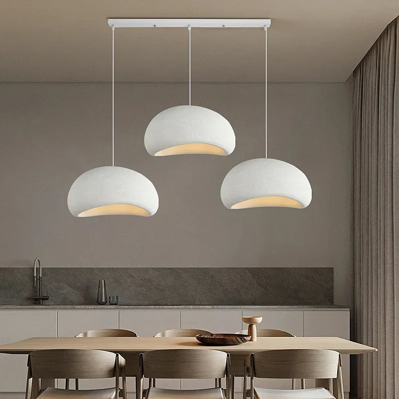 Suspension Cylindres Verre Fumé et Métal Noir - Chambre Salon Cuisine — Tubis