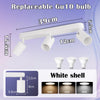 Suspension Rail Cylindres Acier Noir Mat Minimaliste Design - Chambre Salon Cuisine — Réglette