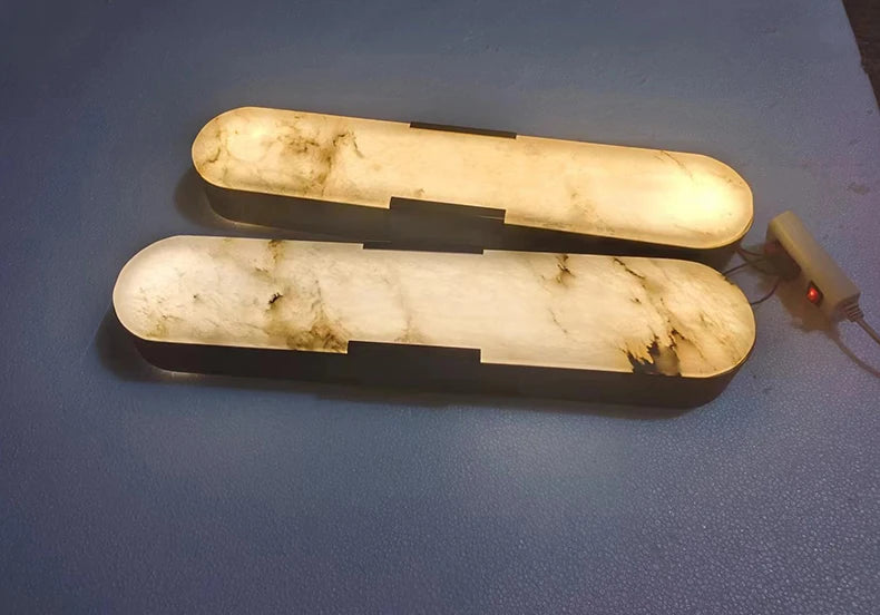 Milagros Cylindre Laiton et Alabâtre Épuré