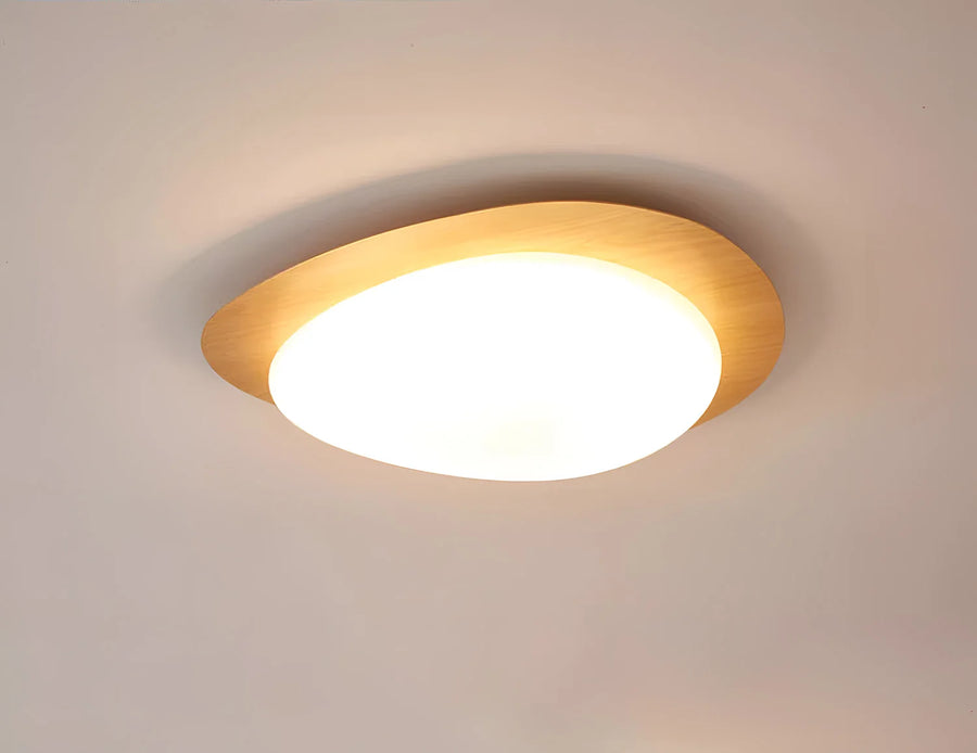 Céleste Disque Bois Noyer Minimaliste