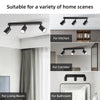 Suspension Rail Cylindres Acier Noir Mat Minimaliste Design - Chambre Salon Cuisine — Réglette
