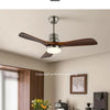 Ventilateur de Plafond Bois 3 Pales avec Éclairage
