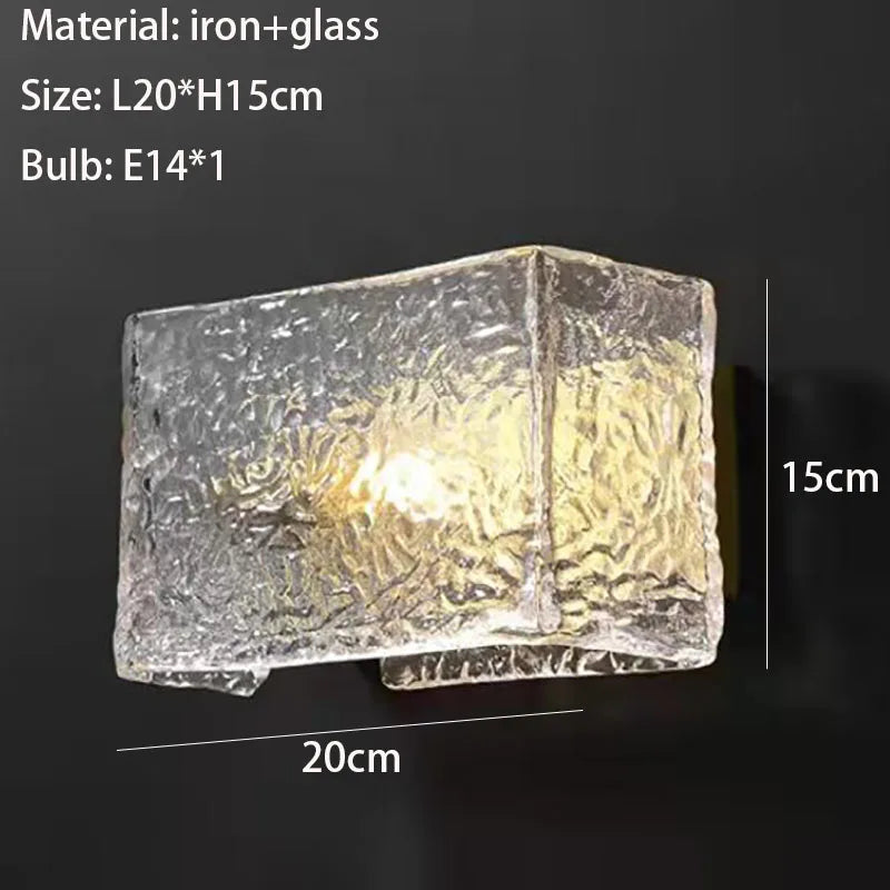 Bruges Anneau Verre Texturé et Laiton Doré