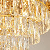 Luísa Cascade Cristal et Métal Doré Art Déco