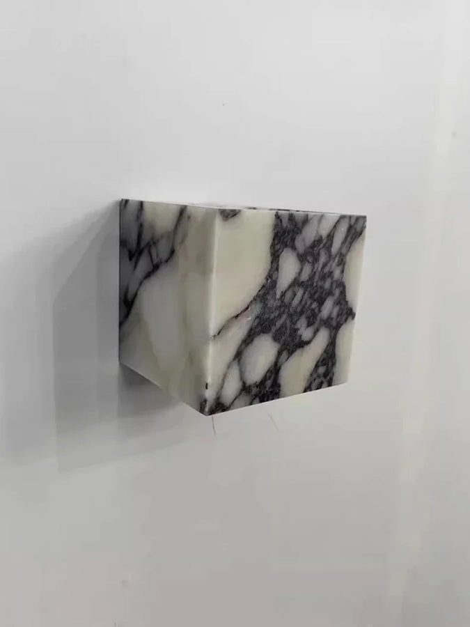 Wëlys Disque Marbre Blanc Minimaliste