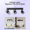 Suspension Rail Cylindres Acier Noir Mat Minimaliste Design - Chambre Salon Cuisine — Réglette