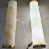 Geoffroy Cylindre Onyx Blanc et Laiton