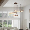 Lustre Suspension Cascade Sphères Verre Transparent et Métal Chromé - Salon Salle à Manger — Lothaire