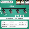 Suspension Rail Cylindres Acier Noir Mat Minimaliste Design - Chambre Salon Cuisine — Réglette