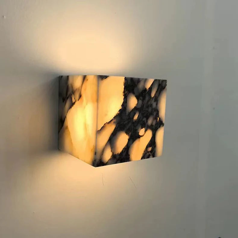 Applique Murale Cylindre Verre Taillé et Laiton Doré Dorée - Chambre Salle de Bain Salon — Arezzo