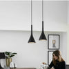 Suspension Cône Métal Noir Mat Minimaliste Design - Cuisine Salon Bureau — Effilé