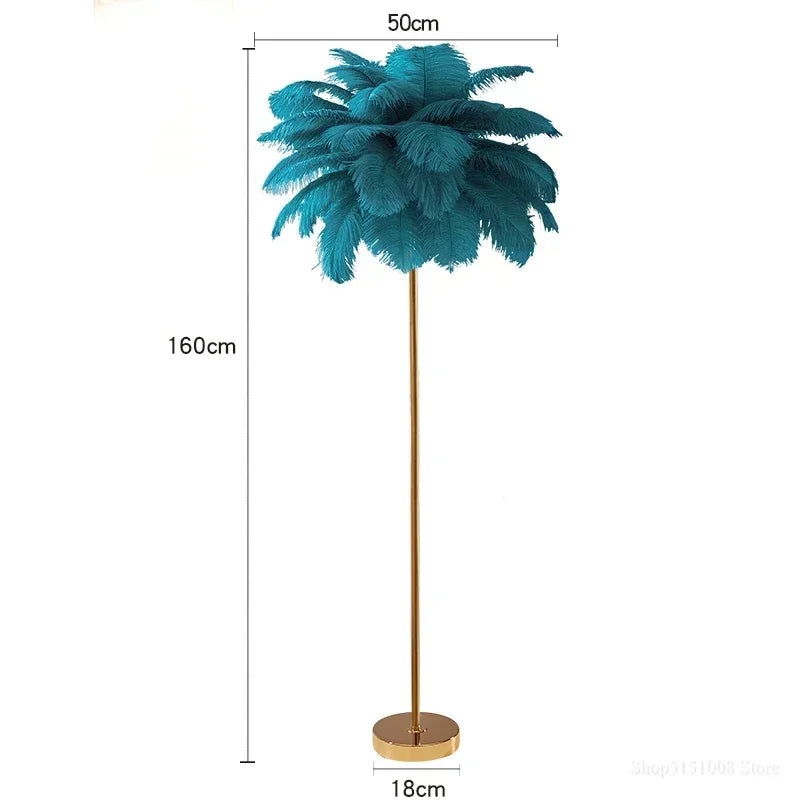 Lumis233 Plumes Rose Poudré Style Nordique