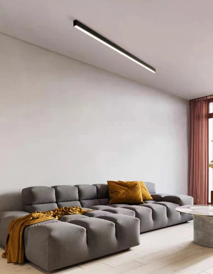 Elowen Linéaire Aluminium Noir Minimaliste