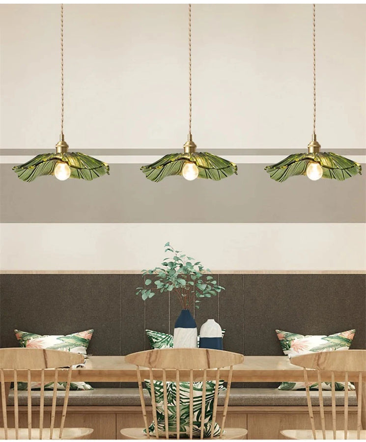 Atinuke Feuille Métal Vert Art Déco