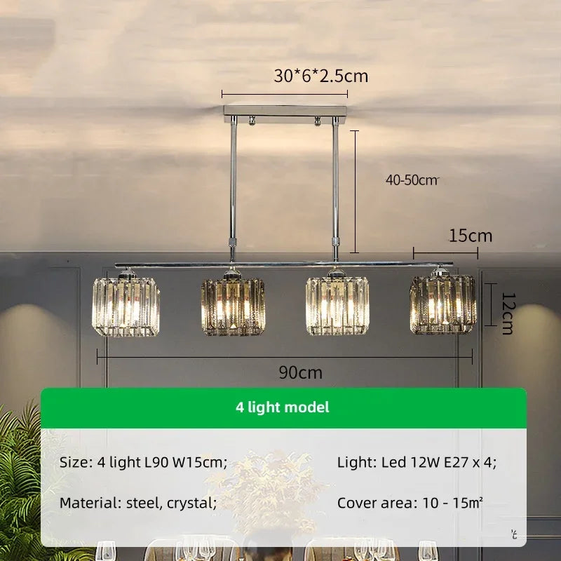 Sofia Cube Cristal et Métal Chromé Art Déco