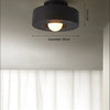 Lund Cylindre Tissu Bordeaux Minimaliste