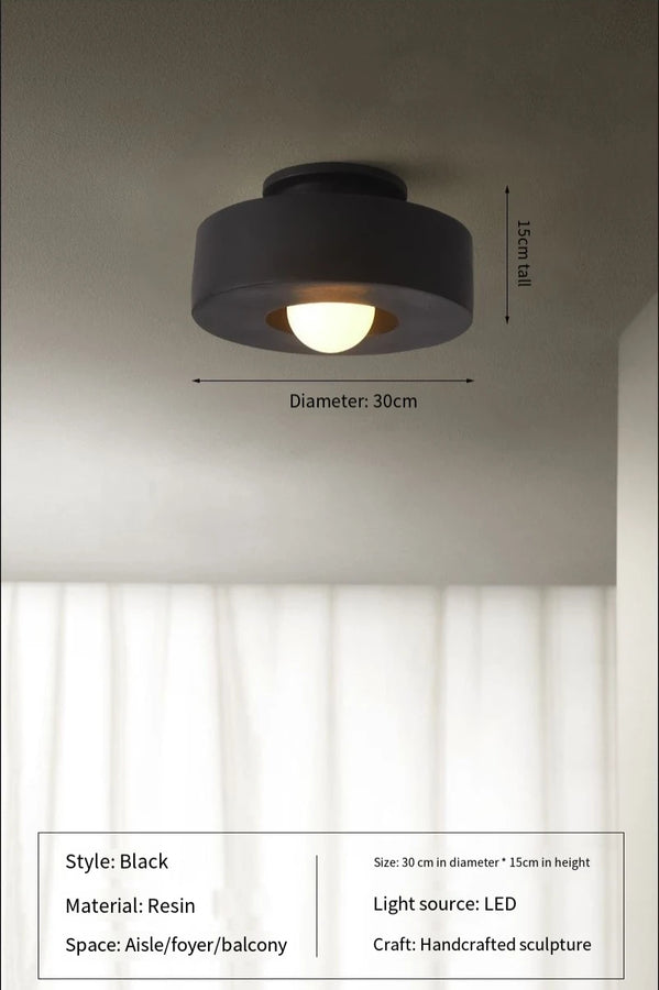 Lund Cylindre Tissu Bordeaux Minimaliste